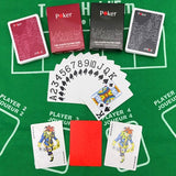 2 Decks Texas Hold'em Plastic Poker Card Waterproof Playing Cards